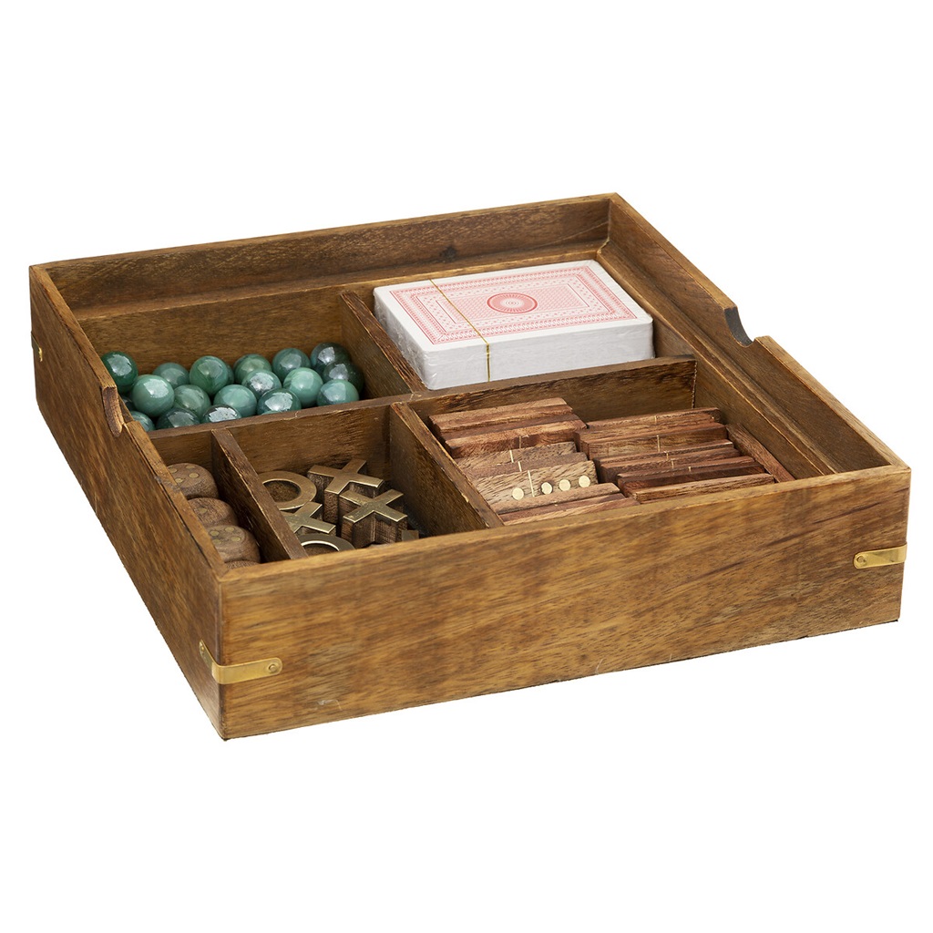 Multi-Game Set Mango Wood