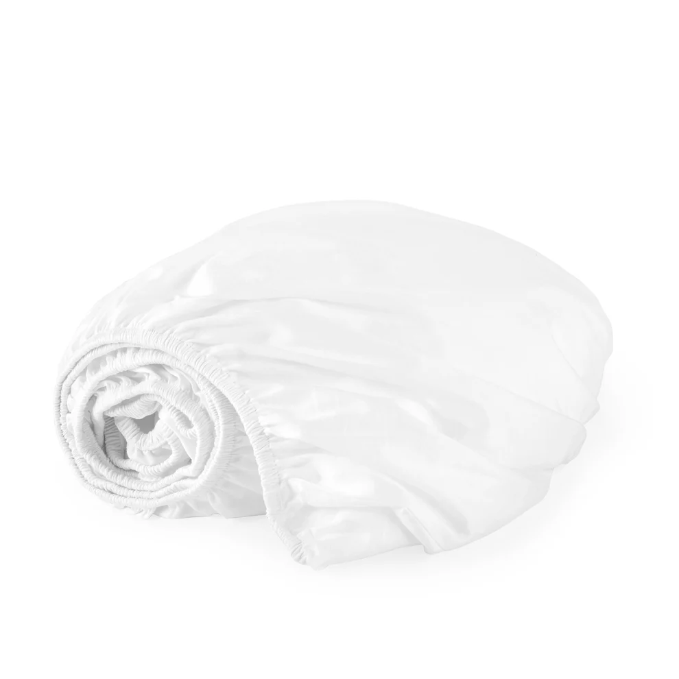 100% COTTON WHITE FITTED SHEET 200T