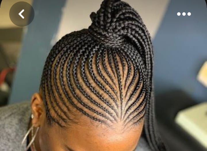 Cornrows with singles