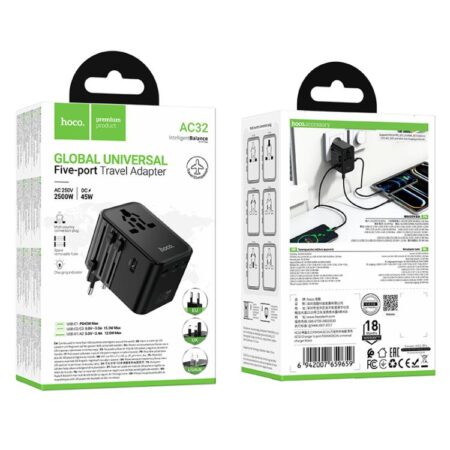Hoco AC32 Global Universal Travel Adapter